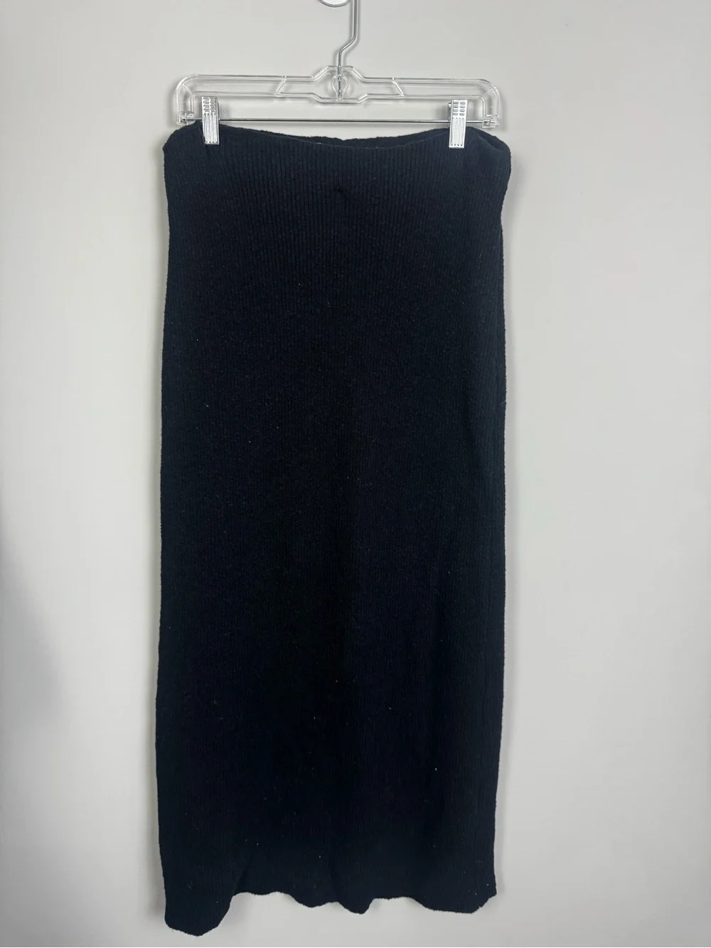 FREE PEOPLE | FP BEACH Black Ribbed Knit Maxi Skirt Women's Size Medium